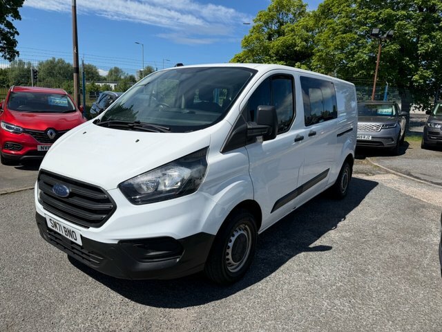 Ford Transit Custom 2022 2.0 300 Ecoblue Leader Crew Van Double Cab SM71BNO White #6