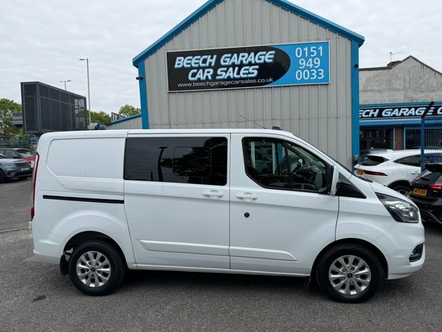 Ford Transit Custom 2022 2.0 300 Ecoblue Limited Crew Van Double Cab 5 HK22FKJ White #2