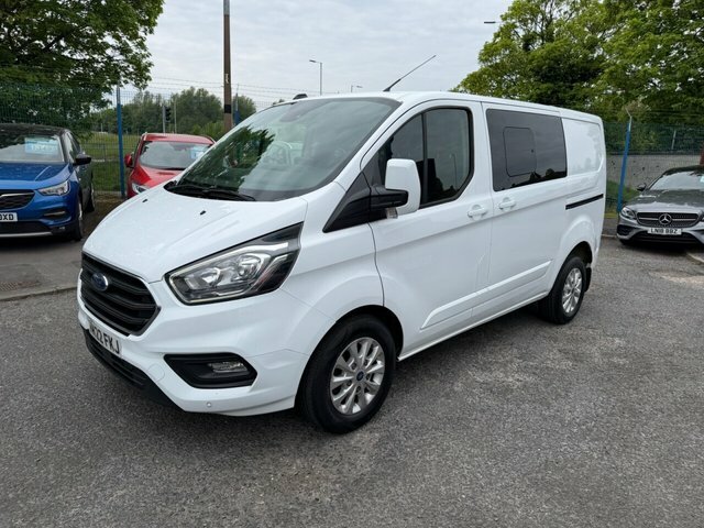 Ford Transit Custom 2022 2.0 300 Ecoblue Limited Crew Van Double Cab 5 HK22FKJ White #6