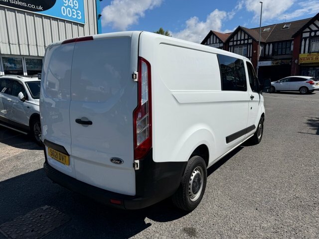 Ford Transit Custom 2021 2.0 300 Ecoblue Leader Crew Van Double Cab SO21DVT White #3
