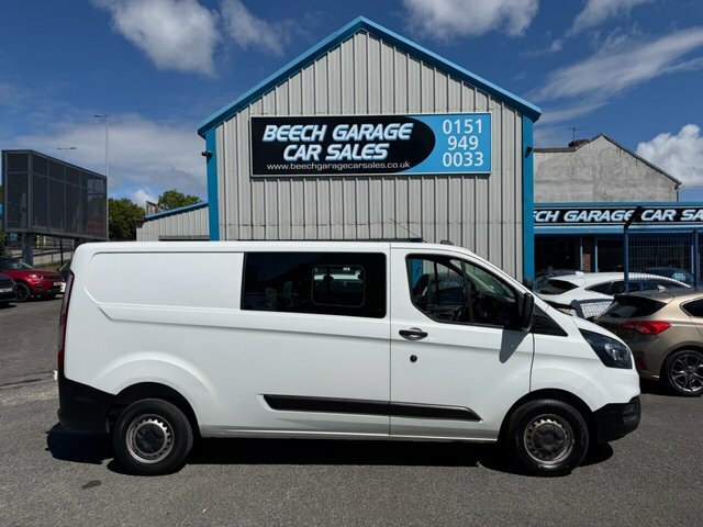 Ford Transit Custom 2021 2.0 300 Ecoblue Leader Crew Van Double Cab SO21DVT White #2