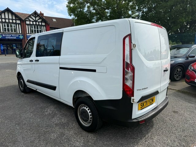 Ford Transit Custom 2021 2.0 300 Ecoblue Leader Crew Van Double Cab SK71YZM White #5