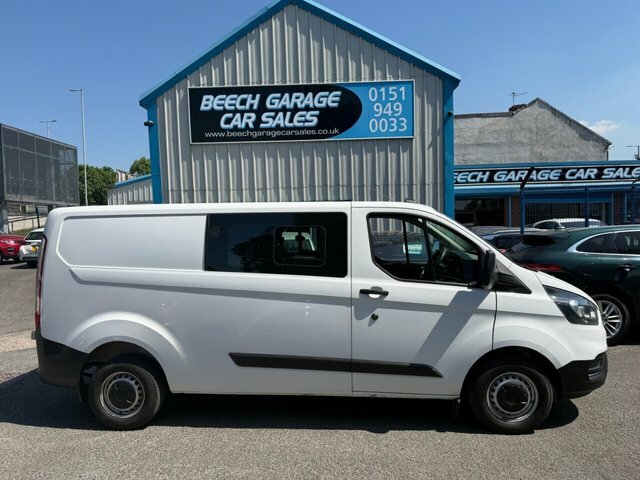 Ford Transit Custom 2022 2.0 300 Ecoblue Leader Crew Van Double Cab SM71BNL White #2