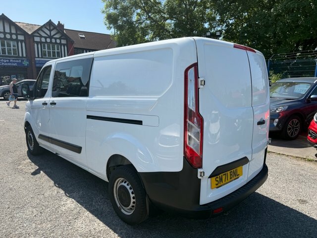 Ford Transit Custom 2022 2.0 300 Ecoblue Leader Crew Van Double Cab SM71BNL White #5