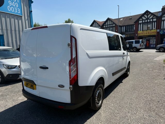Ford Transit Custom 2022 2.0 300 Ecoblue Leader Crew Van Double Cab SM71BNL White #3