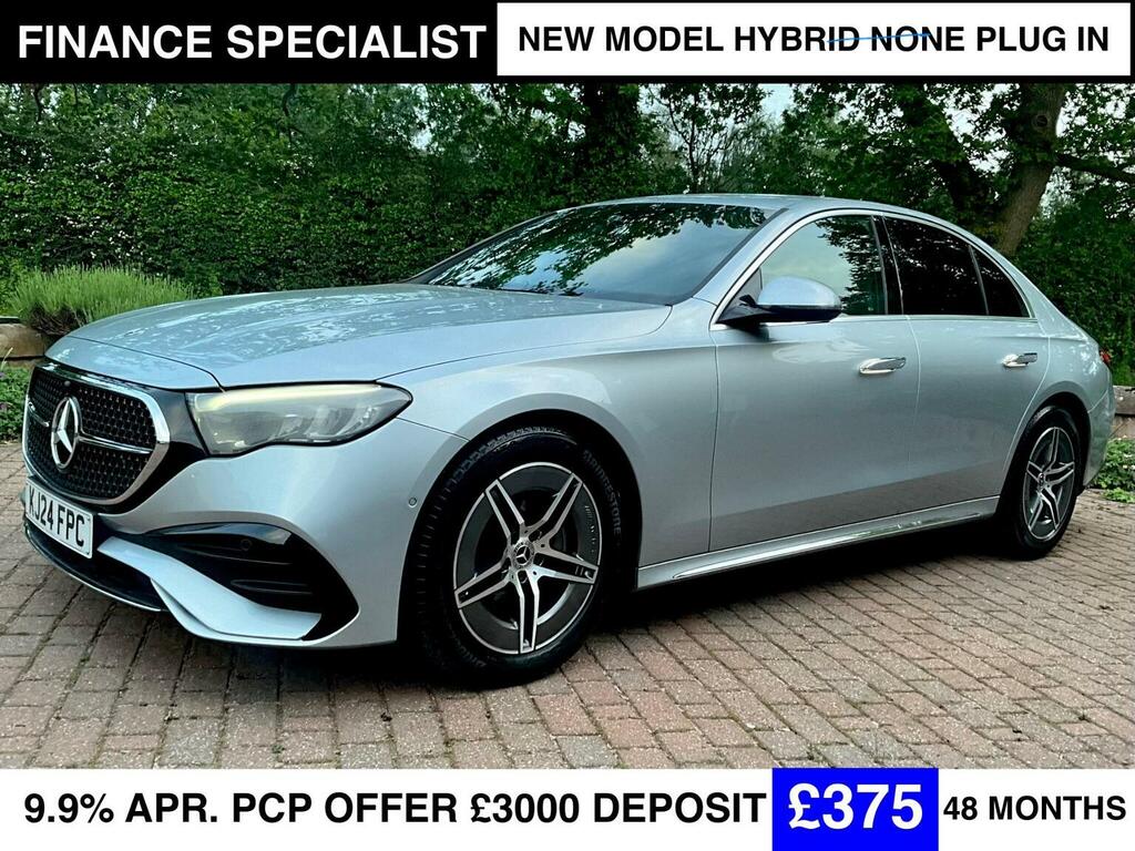 Mercedes-Benz E Class Saloon 2.0 E200h Mhev Amg Line G-tronic Euro 6 S Silver