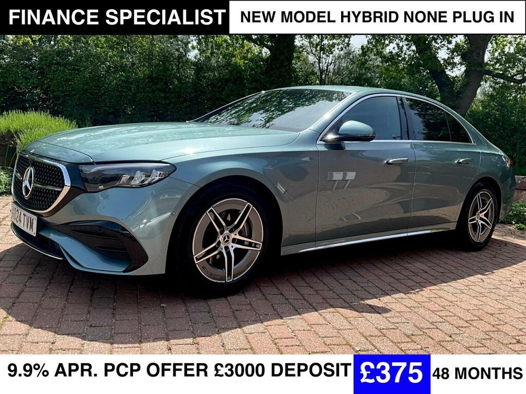 Mercedes-Benz E Class Saloon 2.0 E200h Mhev Amg Line G-tronic Euro 6 S Silver