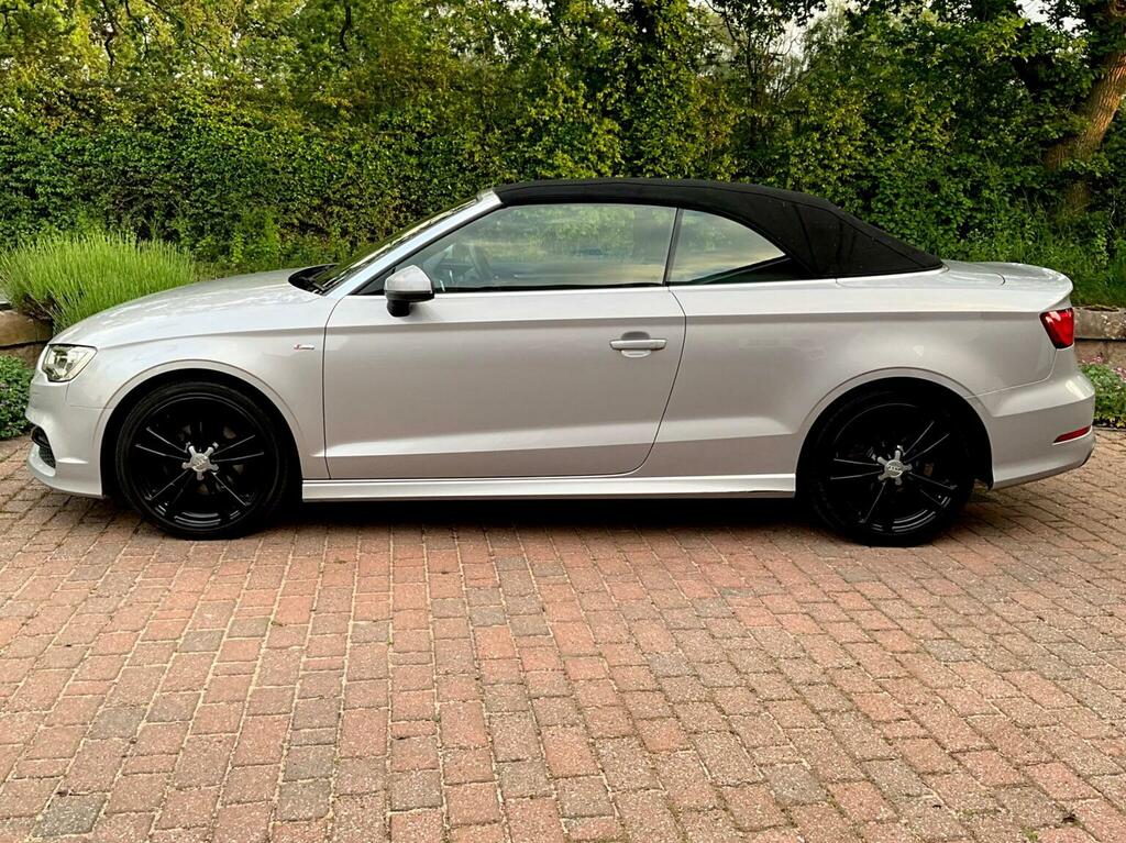 Audi A3 Cabriolet Convertible 2.0 Tdi S Line S Tronic Euro 6 Ss 2 Grey #4