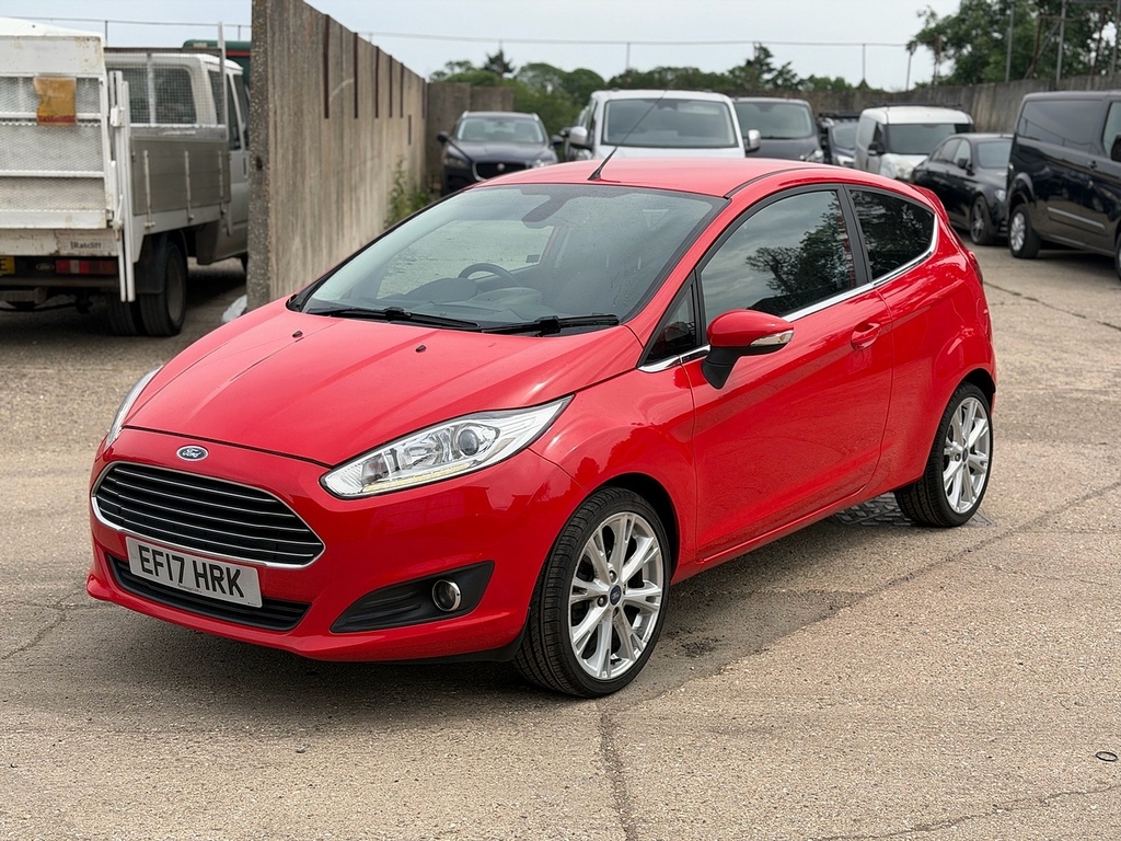 Ford Fiesta T Ecoboost Titanium U3343 Ulez EF17HRK Red #2