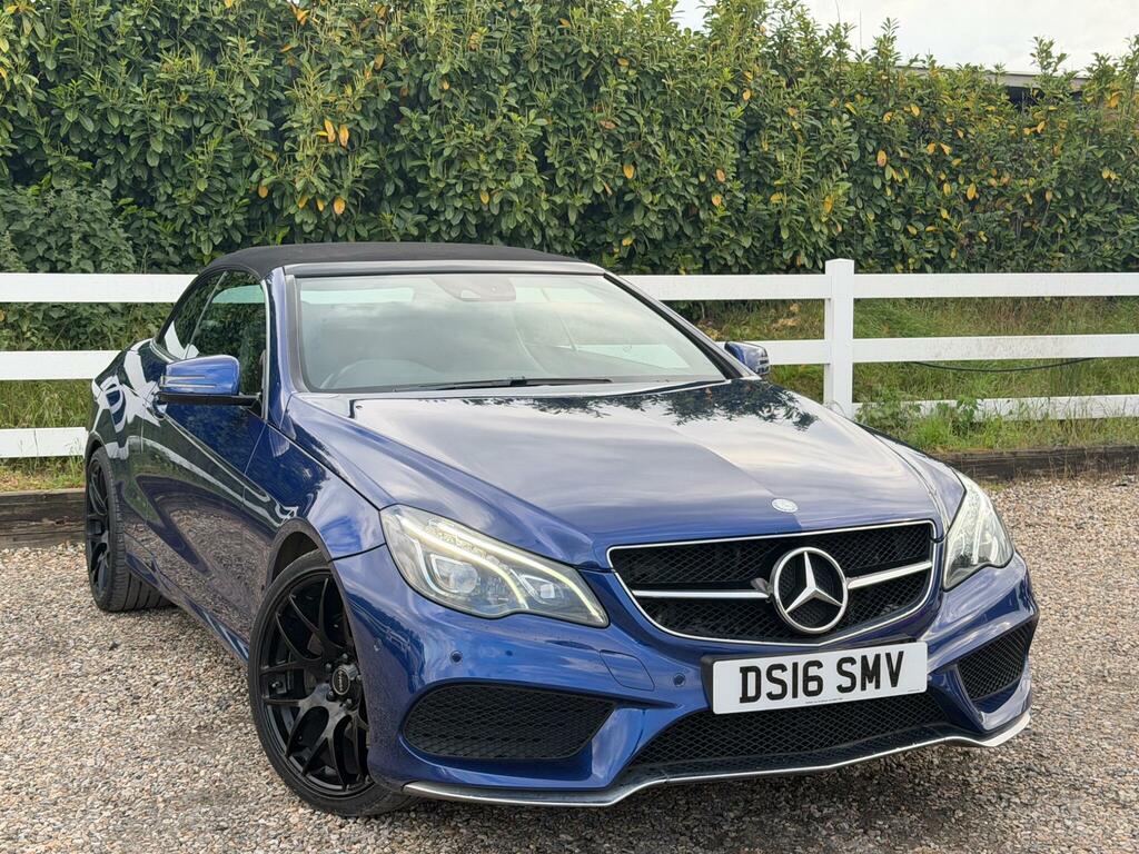 Mercedes-Benz E Class 2.1 E220d Amg Line Edition Cabriolet G-tronic Eur Blue