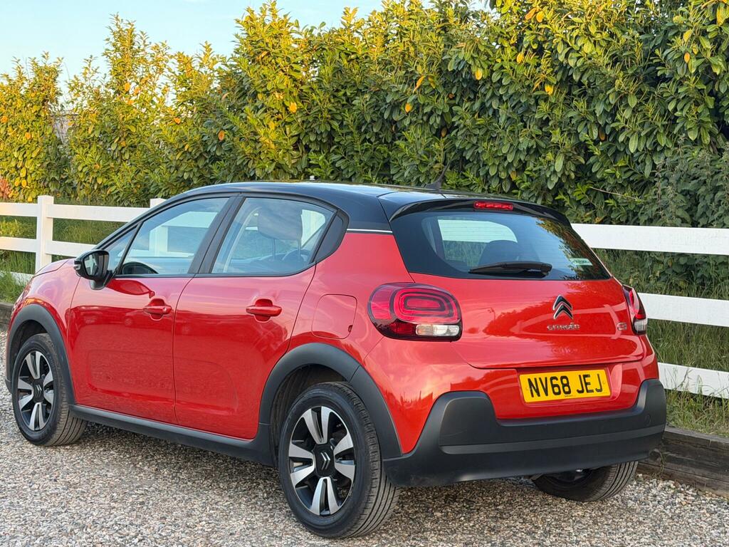 Citroen C3 1.2 Puretech Feel Euro 6 Ss NV68JEJ Orange #6