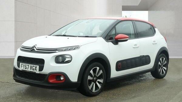 Citroen C3 1.2 Puretech Flair Euro 6 Ss FY67VGX White #2