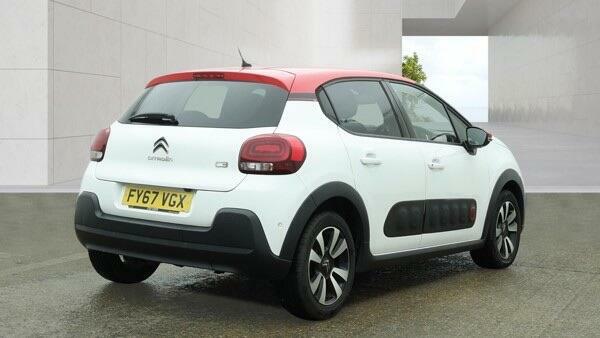 Citroen C3 1.2 Puretech Flair Euro 6 Ss FY67VGX White #6