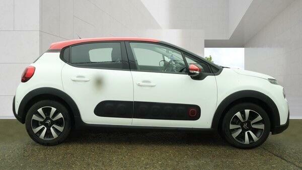 Citroen C3 1.2 Puretech Flair Euro 6 Ss FY67VGX White #5