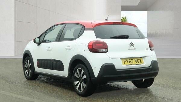Citroen C3 1.2 Puretech Flair Euro 6 Ss FY67VGX White #3