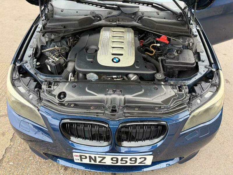 BMW 5 Series Blue #32