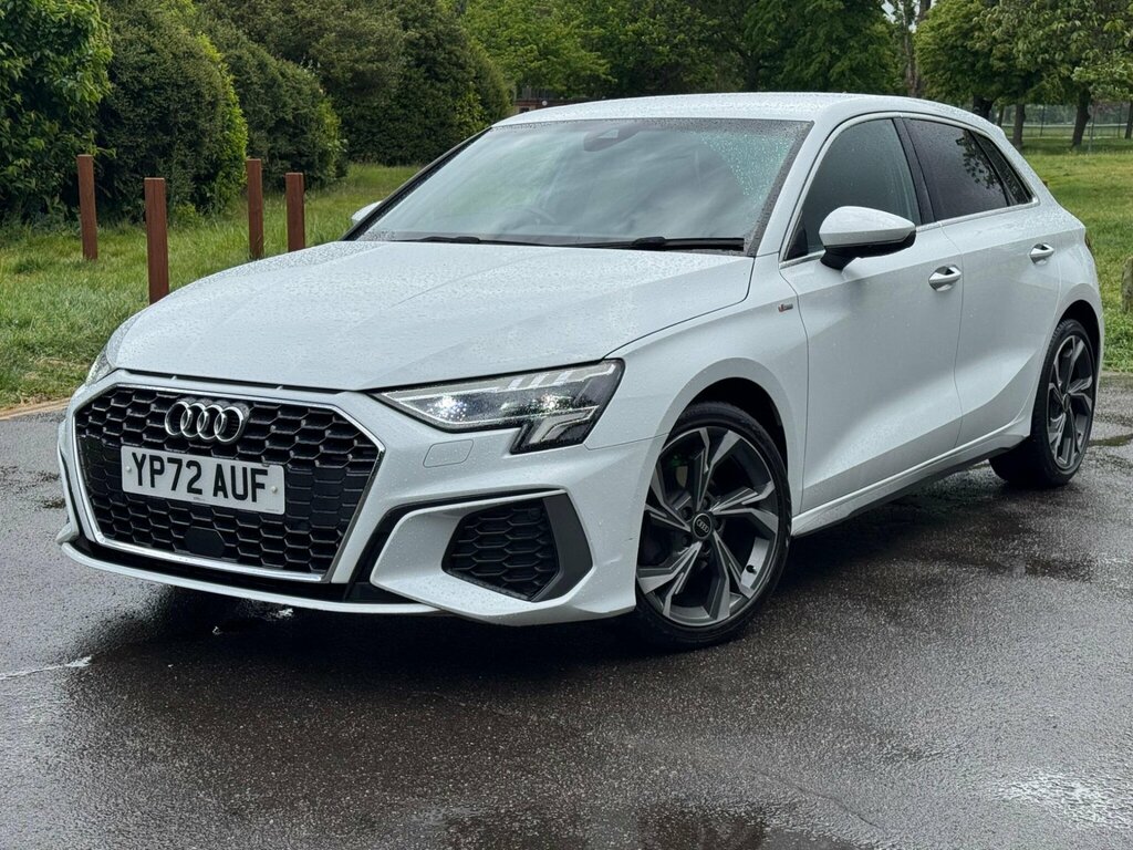 Audi A3 1.0 Tfsi 30 S Line Sportback S Tronic Euro 6 Ss YP72AUF White #3