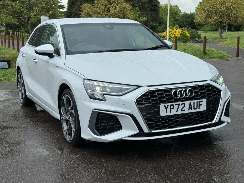 Audi A3 1.0 Tfsi 30 S Line Sportback S Tronic Euro 6 Ss YP72AUF White #5