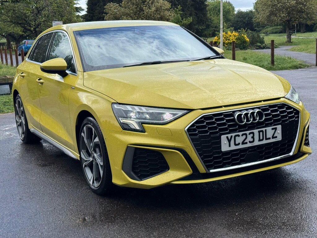 Audi A3 1.0 Tfsi 30 S Line Sportback S Tronic Euro 6 Ss YC23DLZ Yellow #5