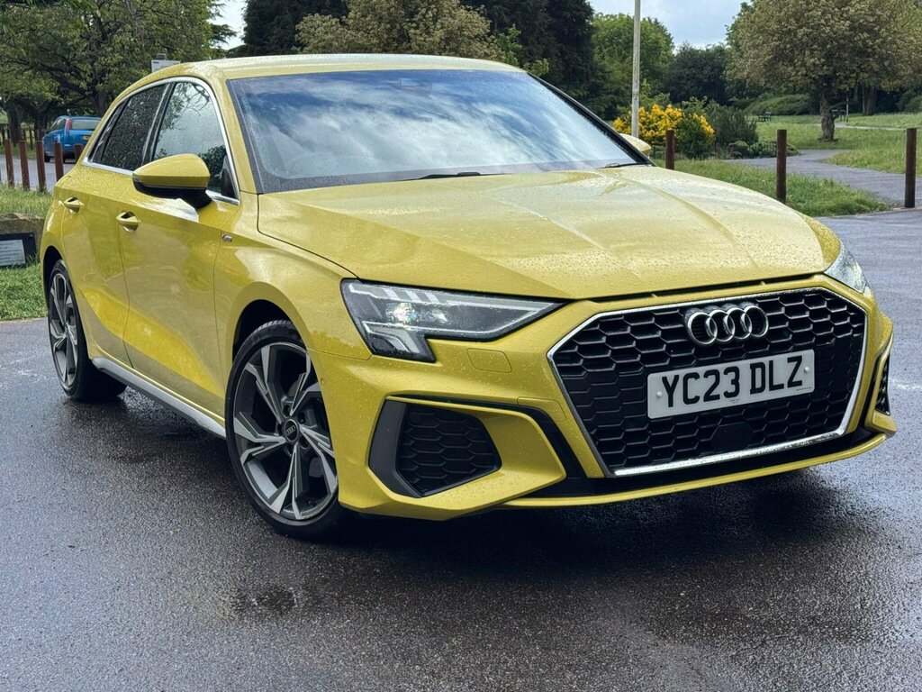 Audi A3 1.0 Tfsi 30 S Line Sportback S Tronic Euro 6 Ss Yellow