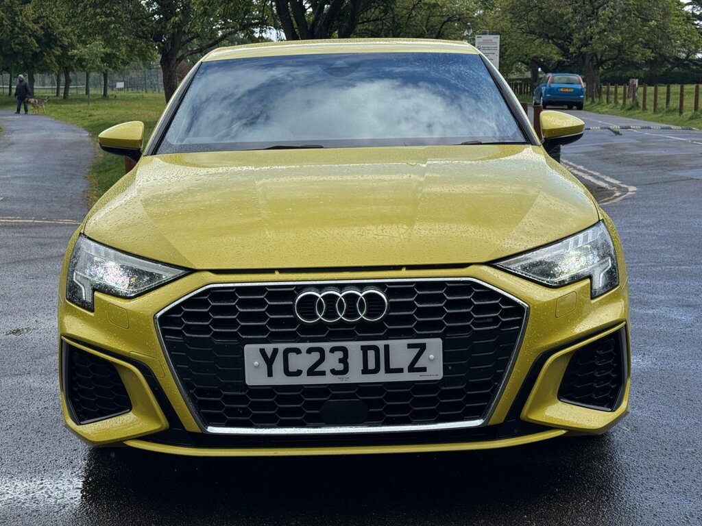 Audi A3 1.0 Tfsi 30 S Line Sportback S Tronic Euro 6 Ss YC23DLZ Yellow #2