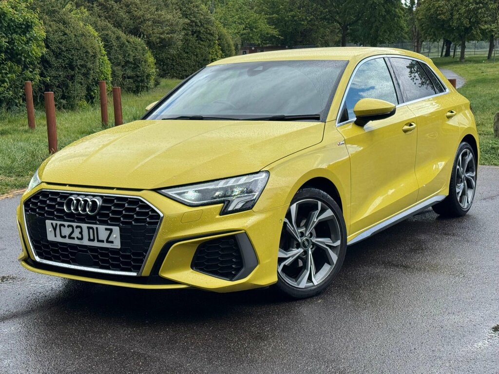Audi A3 1.0 Tfsi 30 S Line Sportback S Tronic Euro 6 Ss YC23DLZ Yellow #3