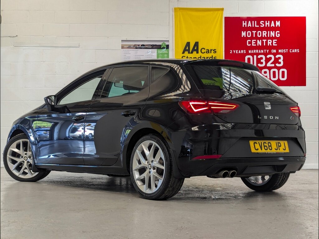 Seat Leon 2.0 Tdi Fr Technology Hatchback CV68JPJ Black #4