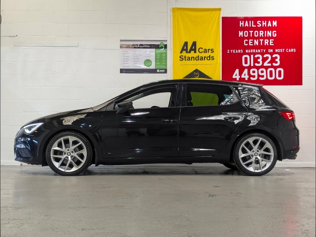 Seat Leon 2.0 Tdi Fr Technology Hatchback CV68JPJ Black #3