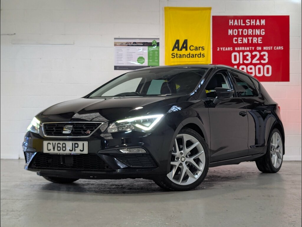 Seat Leon 2.0 Tdi Fr Technology Hatchback CV68JPJ Black #2