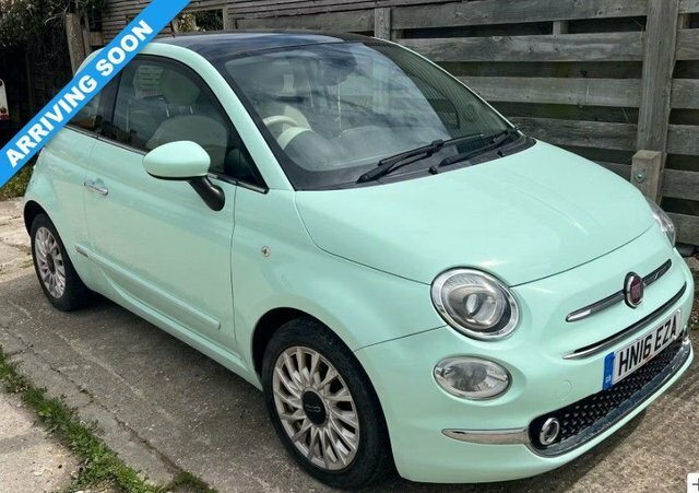 Fiat 500 2016 0.9 Twinair Lounge Hatchback Manua Green