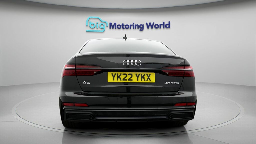 Audi A6 Saloon Black Edition YK22YKX Black #6