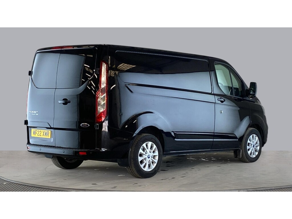 Ford Transit Custom 300 Tdci 130 L1h1 Limited Ecoblue Swb Low Roof Fwd MF22XWR Black #2