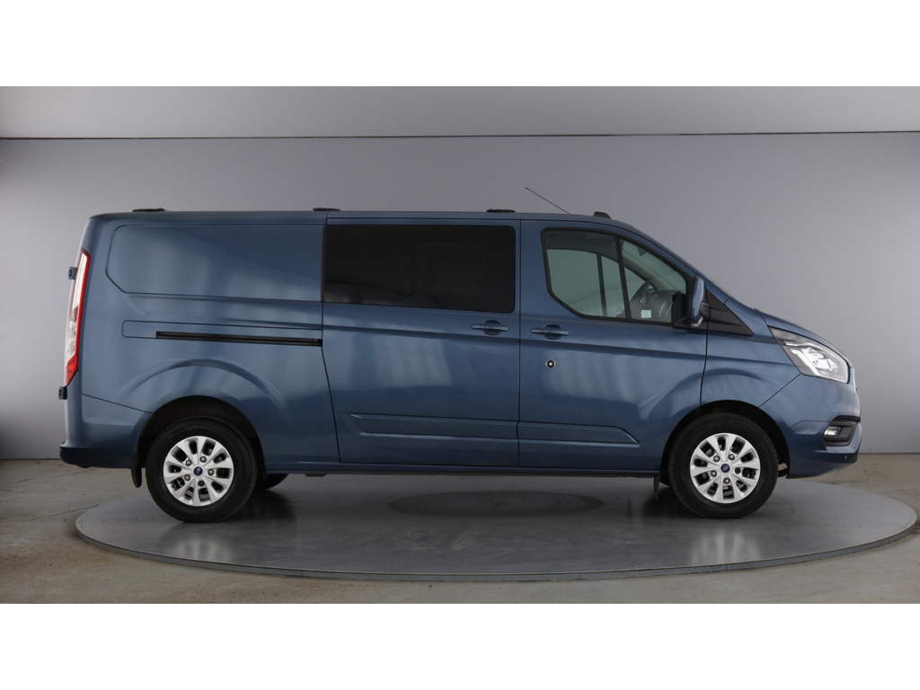Ford Transit Custom 300 Tdci 170 L2h1 Limited Ecoblue Double Cab 5 Sea MJ21ZDA Blue #2