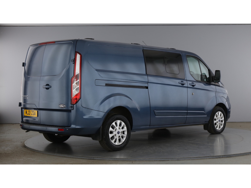 Ford Transit Custom 300 Tdci 170 L2h1 Limited Ecoblue Double Cab 5 Sea MJ21ZDA Blue #3