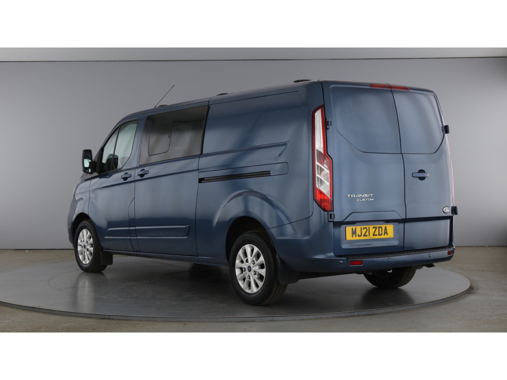 Ford Transit Custom 300 Tdci 170 L2h1 Limited Ecoblue Double Cab 5 Sea MJ21ZDA Blue #5