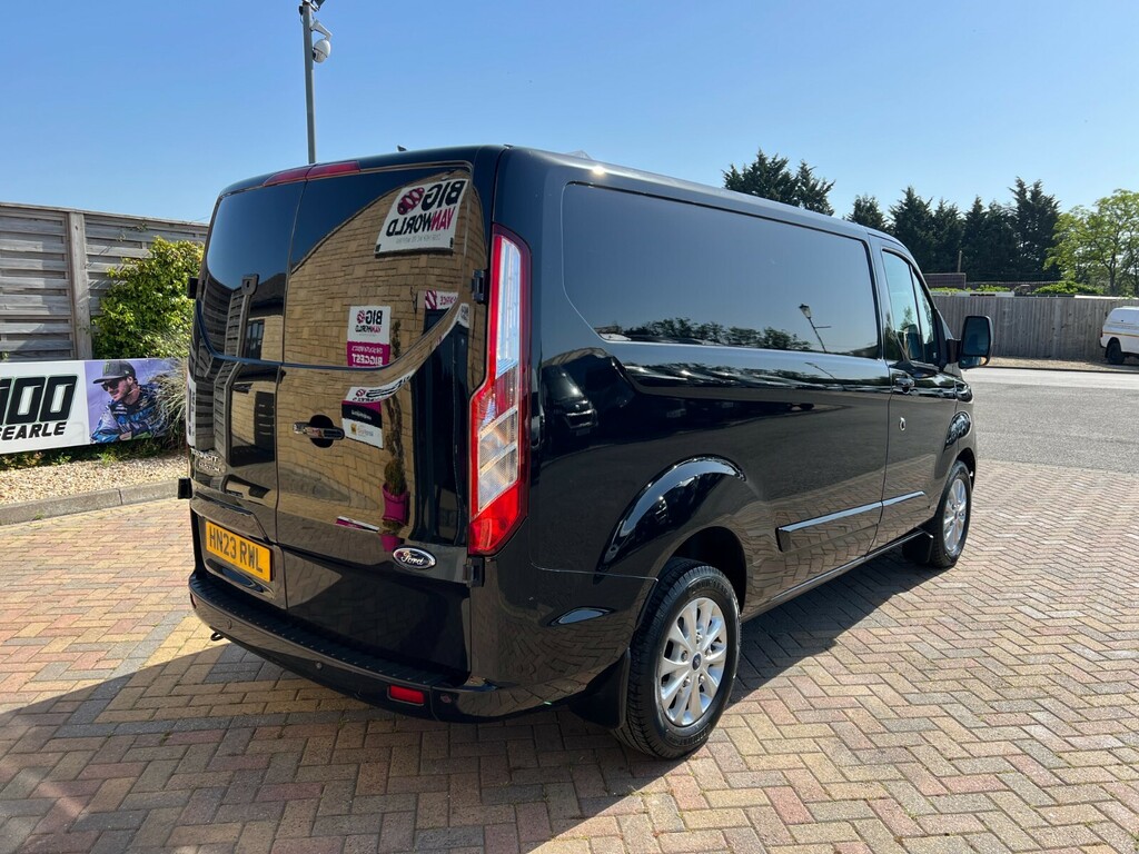 Ford Transit Custom 280 Tdci 130 L1h1 Limited Ecoblue Swb Low Roof Fwd HN23RWL Black #3
