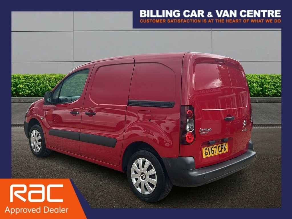 Citroen Berlingo 1.6 Bluehdi 625 Enterprise Panel Van Ma GV67CPK Red #3