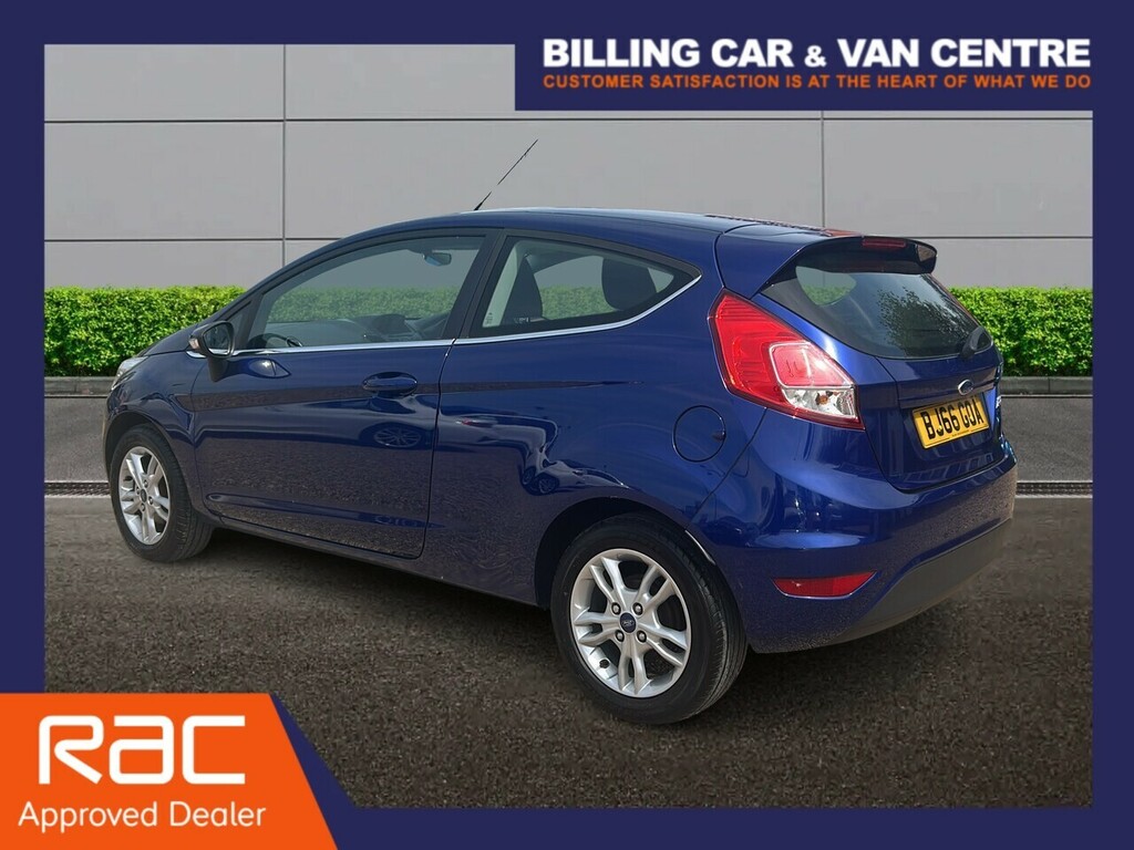 Ford Fiesta 1.25 Zetec Hatchback Euro 6 82 BJ66GOA Blue #3