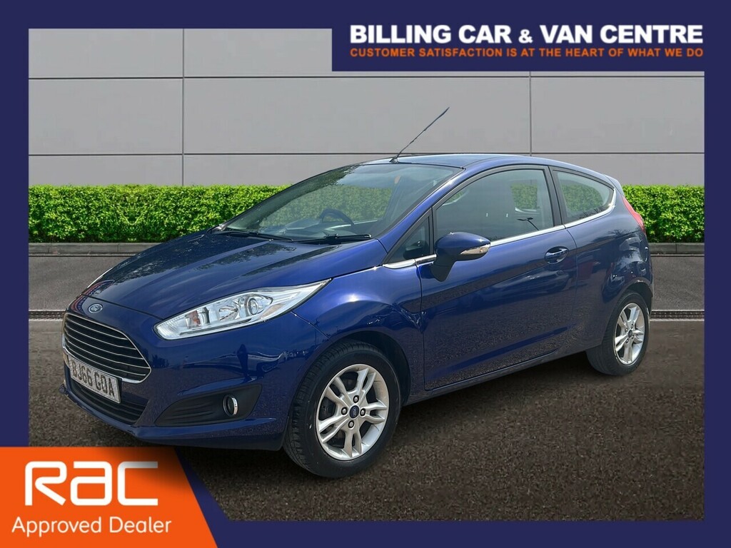 Ford Fiesta 1.25 Zetec Hatchback Euro 6 82 BJ66GOA Blue #2