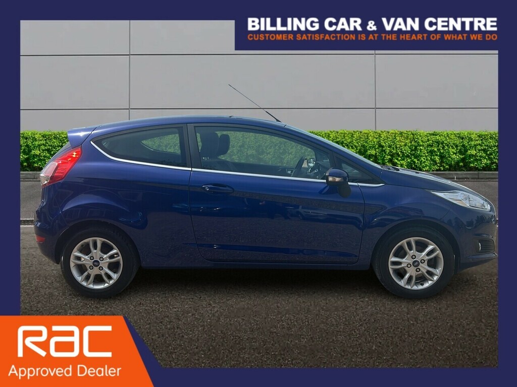 Ford Fiesta 1.25 Zetec Hatchback Euro 6 82 BJ66GOA Blue #6