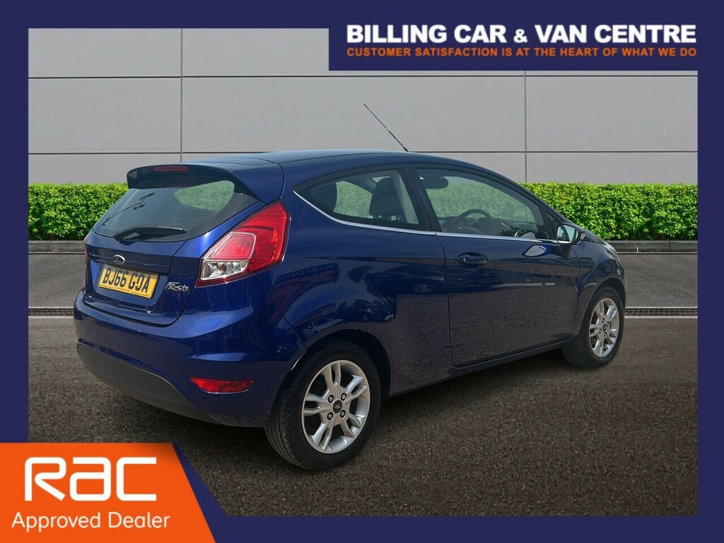 Ford Fiesta 1.25 Zetec Hatchback Euro 6 82 BJ66GOA Blue #4