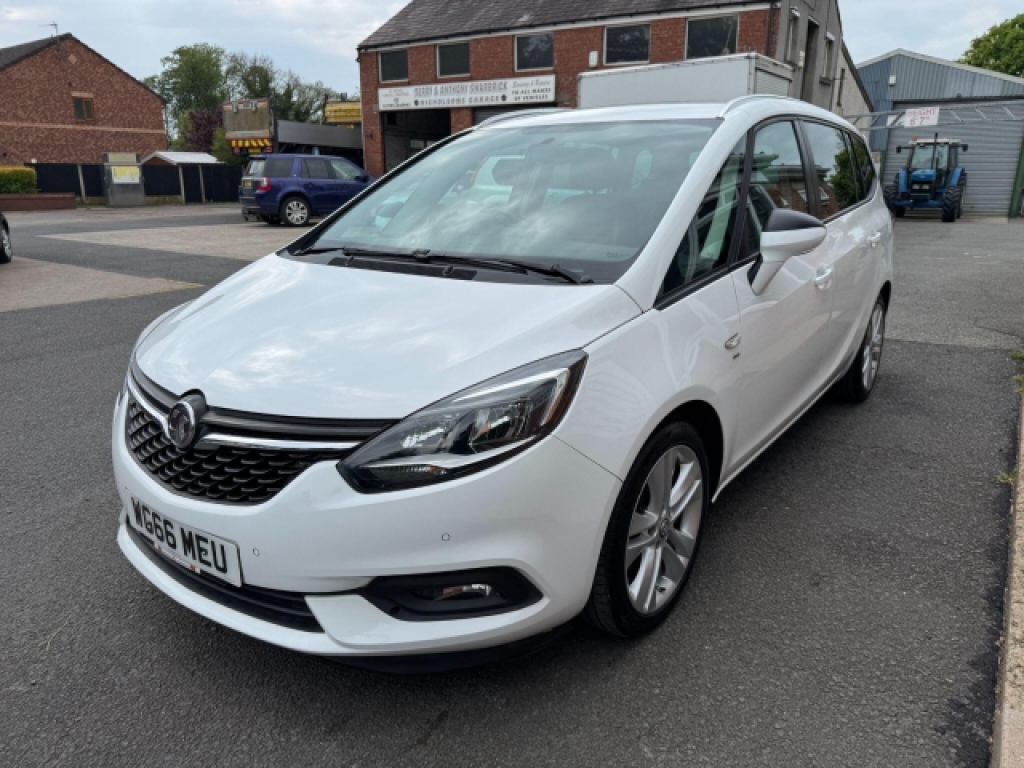 Vauxhall Zafira Tourer 1.4I Turbo Sri Nav Euro 6 WG66MEU White #3