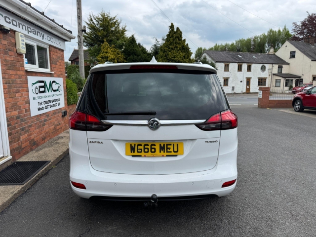 Vauxhall Zafira Tourer 1.4I Turbo Sri Nav Euro 6 WG66MEU White #5
