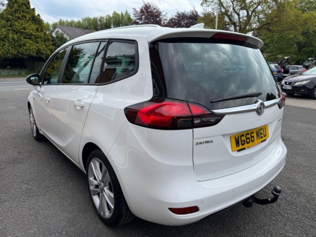 Vauxhall Zafira Tourer 1.4I Turbo Sri Nav Euro 6 WG66MEU White #4