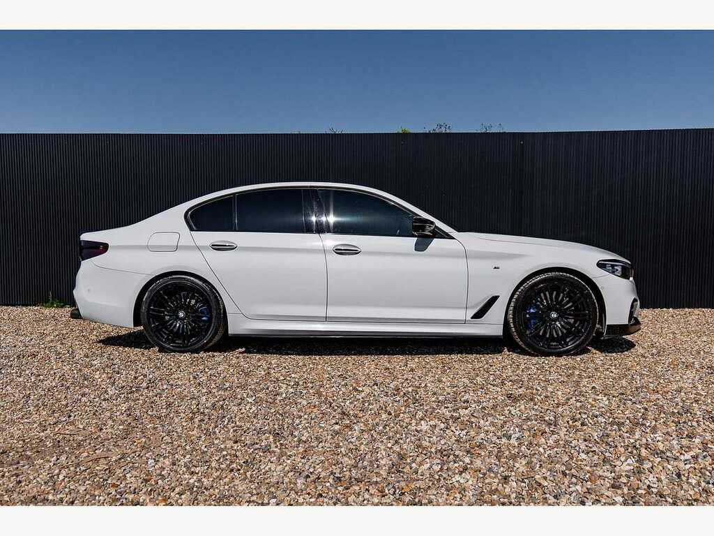 BMW 5 Series Xdrive M Sport YE17OSD White #3
