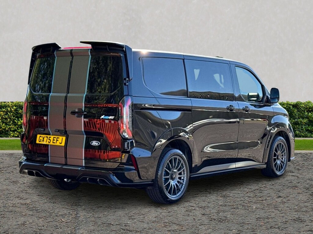 Ford Transit Custom Double Cab In Van 320 Swb Ms-rt N1 2.0L 110 GX75EFJ Black #3