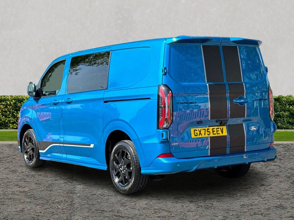 Ford Transit Custom Double Cab In Van 320 Swb N1 Sport 2.5 232Ps 1Spd GX75EEV Blue #5