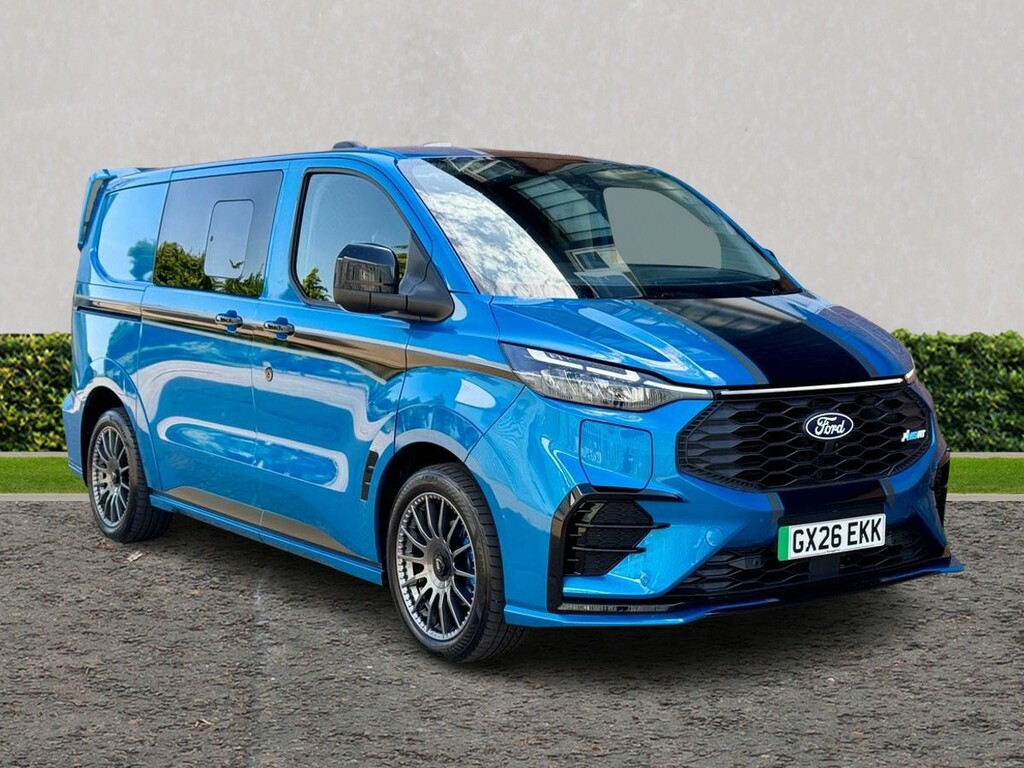 Ford Transit Custom Double Cab In Van 320 Swb Ms-rt N1 Bev 210Kw284ps Blue