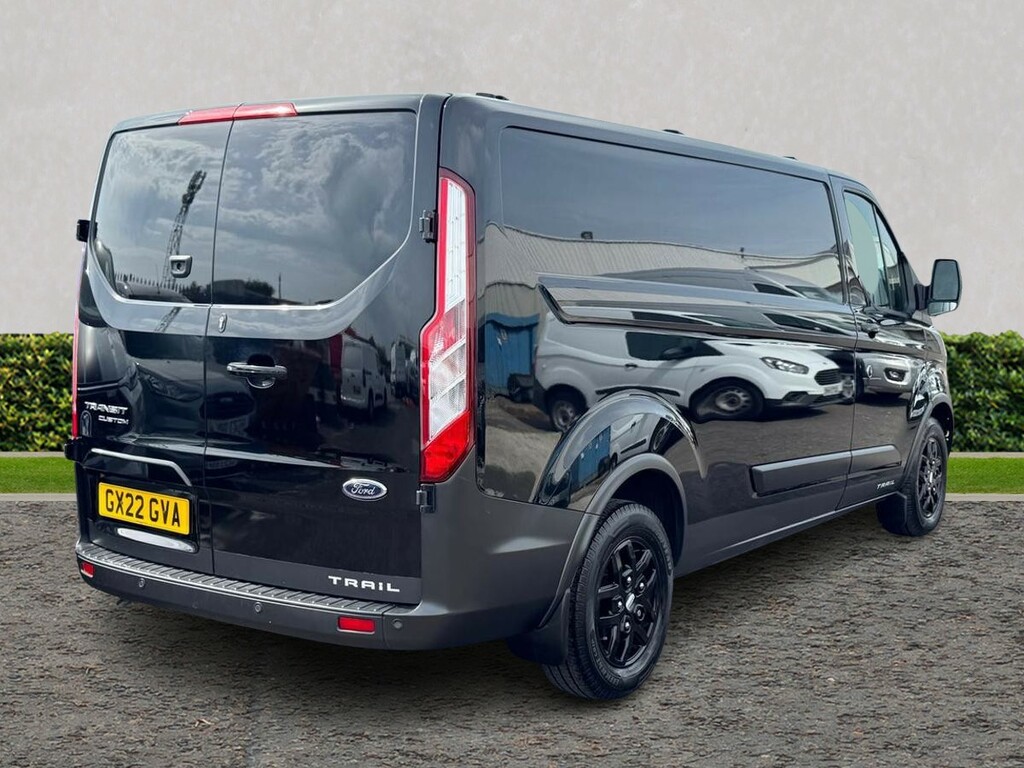 Ford Transit Custom 2.0 Ecoblue 170Ps Low Roof Trail Van GX22GVA Black #3