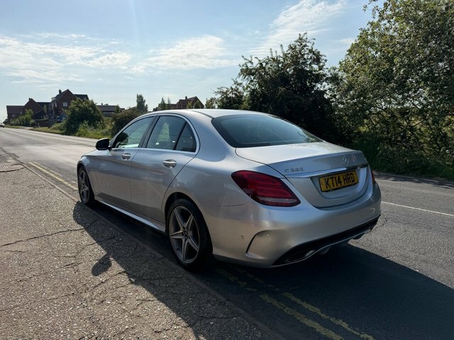 Mercedes-Benz C Class 2.1 C220 Bluetec Amg Line Saloon G-tron KT14HRD Silver #6